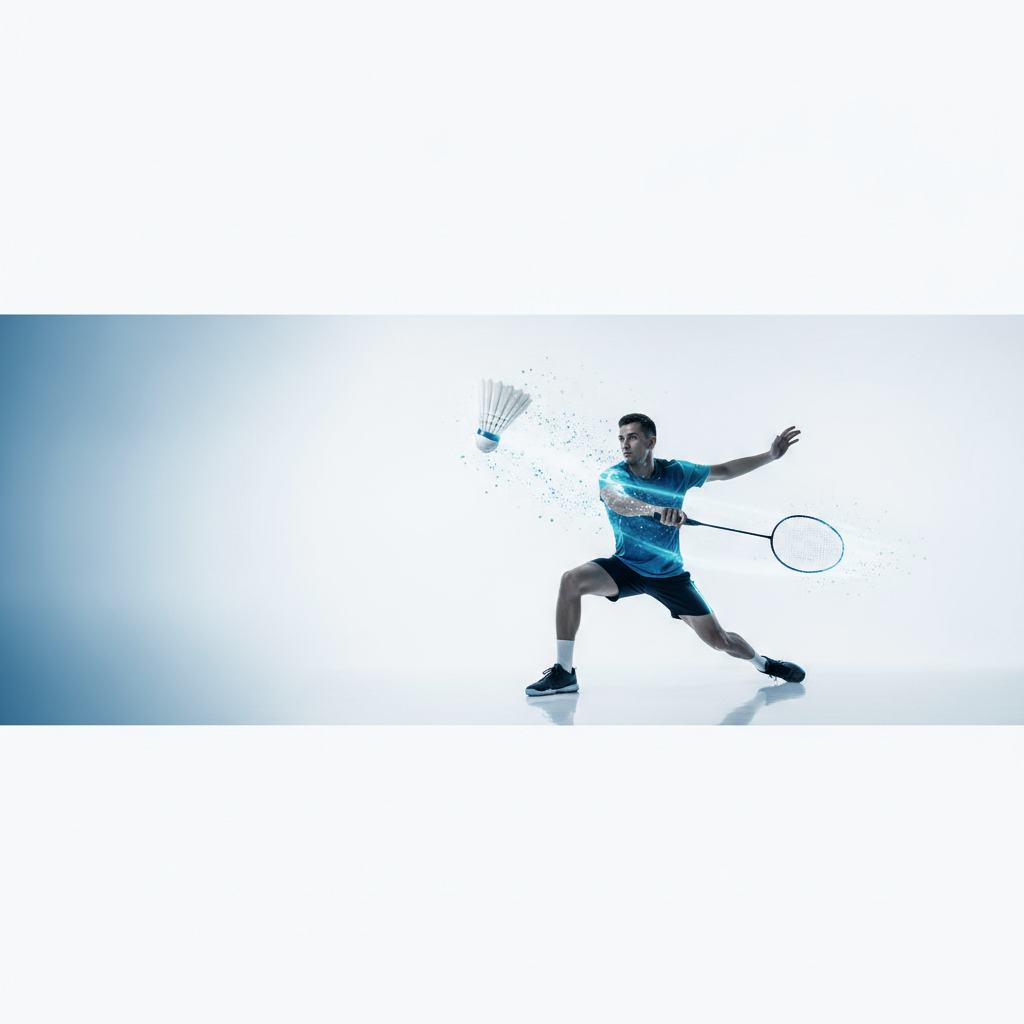 Yonex badminton racket photographed against a measured grid
